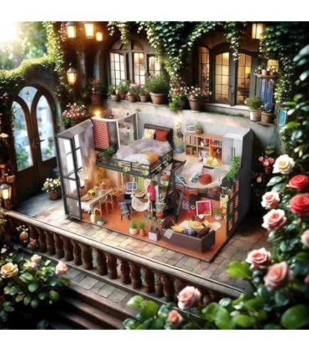 Amazon | 10月のおとぎ話 DIYミニチュアドールハウスキット3 D木製教室